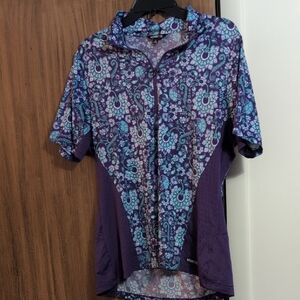 Kerrits Blue and Purple Paisley Women's Jersey